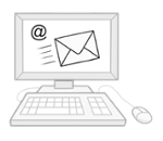 Illustration zeigt eine E-Mail