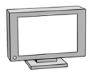 Illustration eines Fernsehers