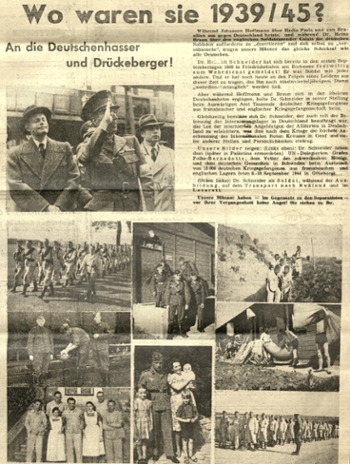 Presseartikel "Deutsche Saar" vom 13. August 1955.