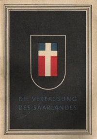 Titelblatt der Saarländischen Verfassung vom 15. Dezember 1947.