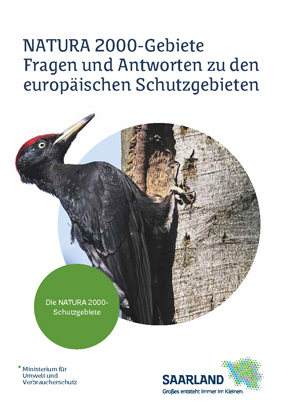 Das Bild zeigt die Titelseite der Broschüre "Natura 2000 - Gebiete"